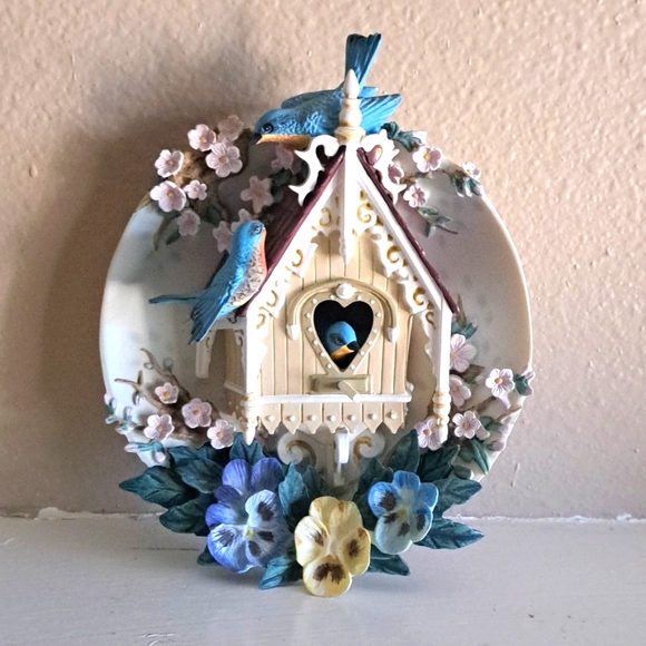 BRADFORD EXCHANGE "Nesting Neighbors" first issue collectible Plate (G38) - Picture 1 of 5